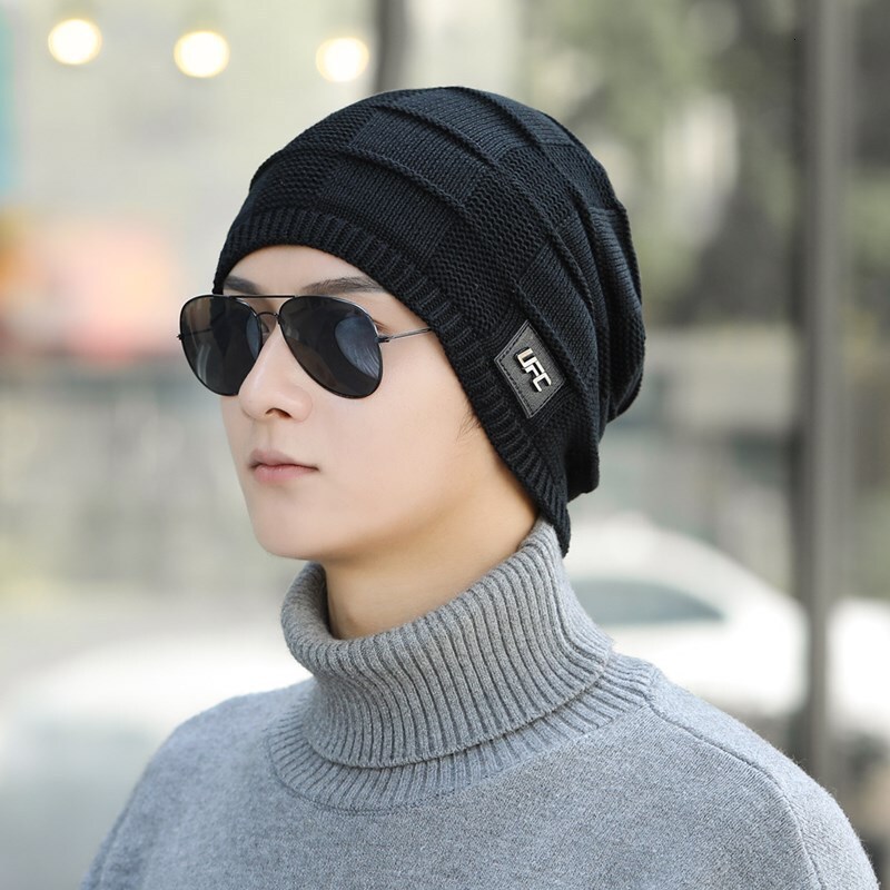 High quality design,Autumn Winter Dome Warm with for Men and Women, Knitted Hat, Edition Curled Edge Elastic Hat