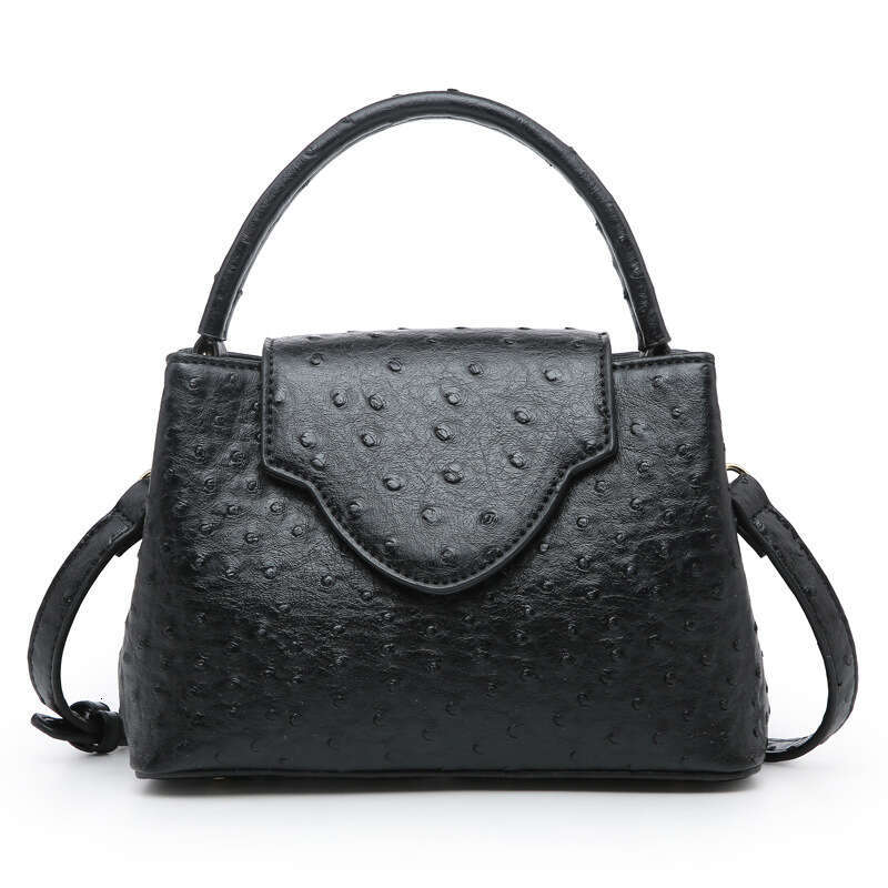 2024 OLOEY Trendy Ostrich Patterned Handbag With Fashionable Temperament, Single Shoulder Crossbody Bag
