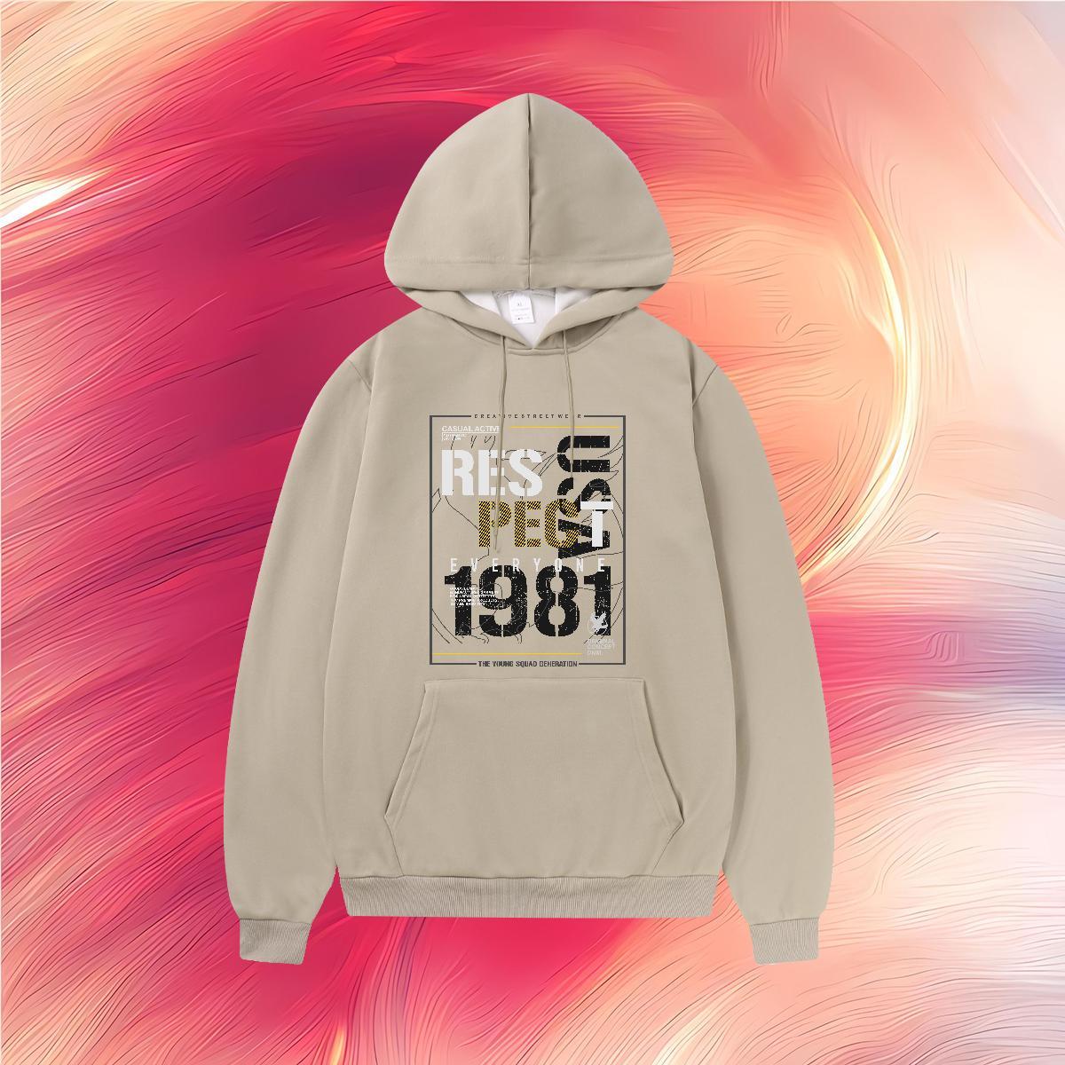 Casual New Hoodie For Woman High Street Hip Hop Classic Unisex Hooded Sweatshirt Plus Size Custom Warm Fleece Tops Hoodie Hooded Collar Long Sleeves