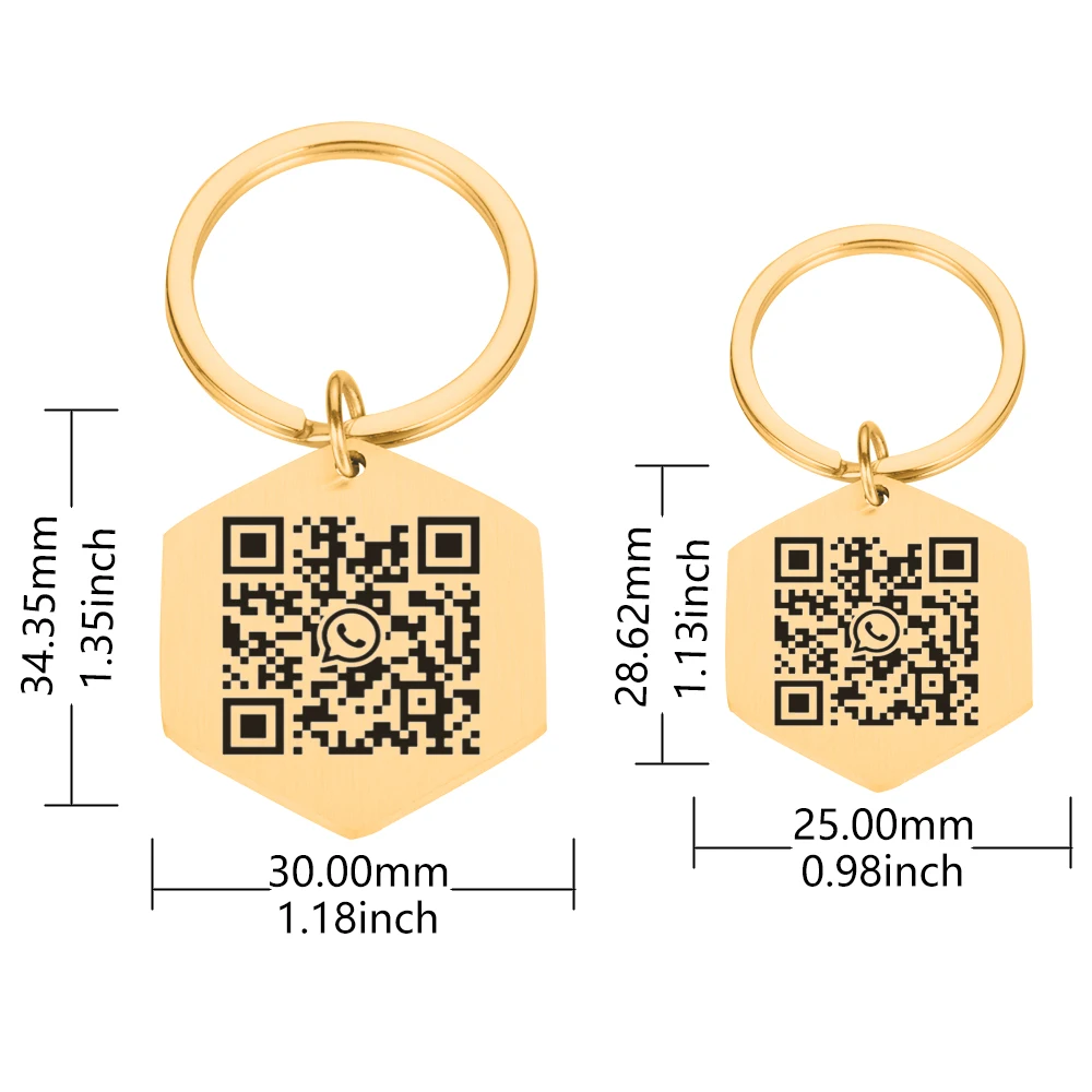 Customized Pets Dog Collar QR Code Tags Personalized Contact Number and Code for Puppy Kitten Collar Anti-lost Pet Dog Nameplate