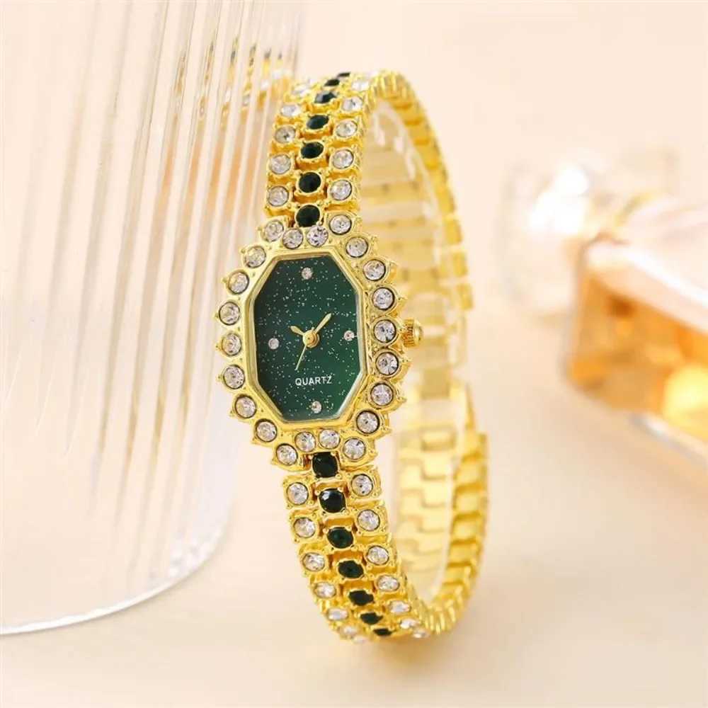 Wens Watch Jewelry Set Wens Watch Fashion Rhinestone Stainless Steel Quartz Watch Womens Watch Reloj Mujer X241106
