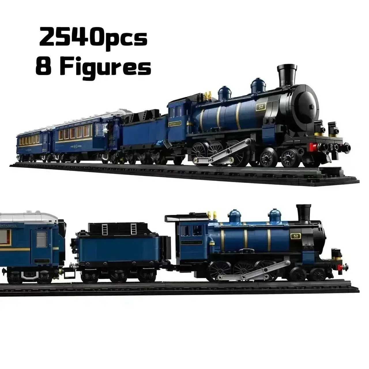 Blocks New Express Train Building Block Set 140th Anniversary Luxury Train Block DIY Toy Childrens GiftY241106ONT8