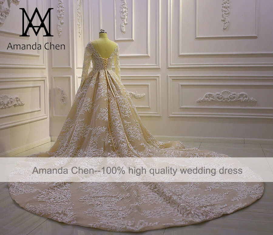 Beach Casual A-e Lace Appliqued Low Back Wedding Dress