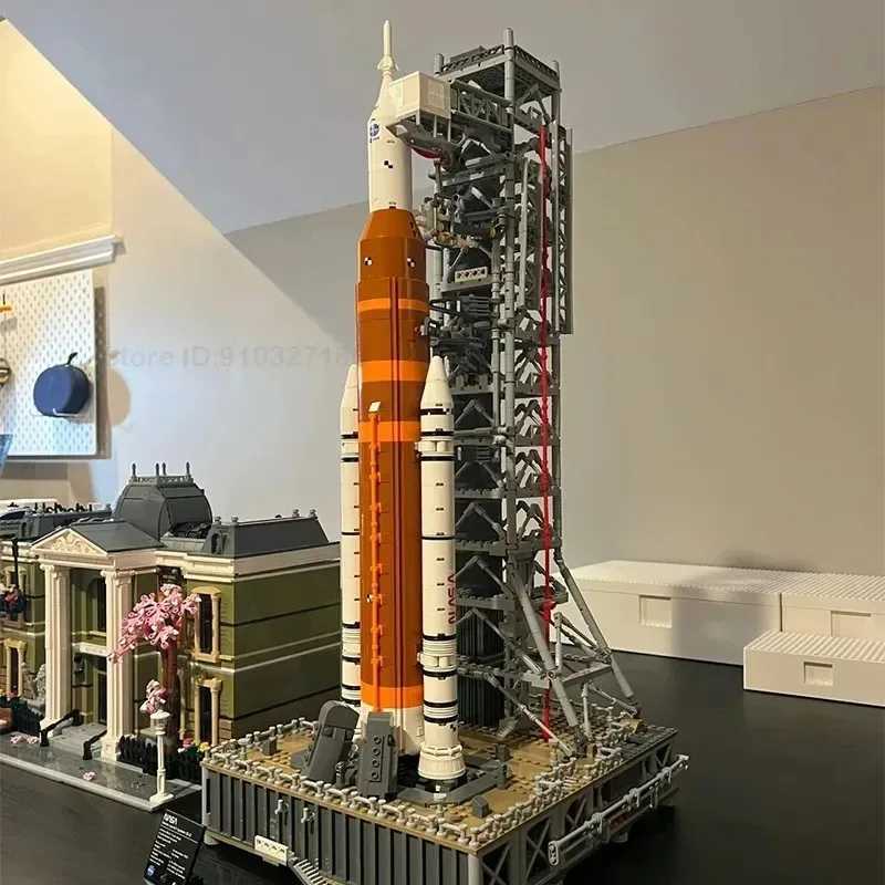 Blocks Hot Toys 2024 New 10341 Artemis Space Launch System Building Blocks Mars Exploration Model Building Blocks Childrens Adult ToysY241106VDTW