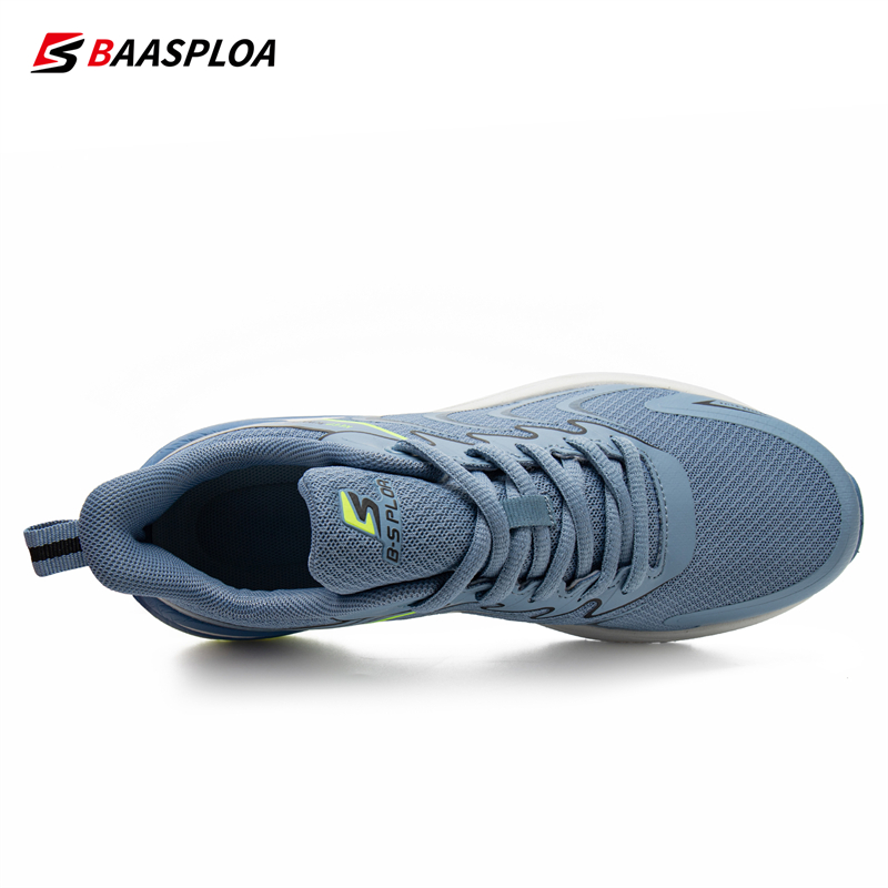 Baasploa Men's Running Shoes Lightweight Walking Shoe Mesh Breathable Fashion Male Outdoor Sports Sneakers Spring Tennis