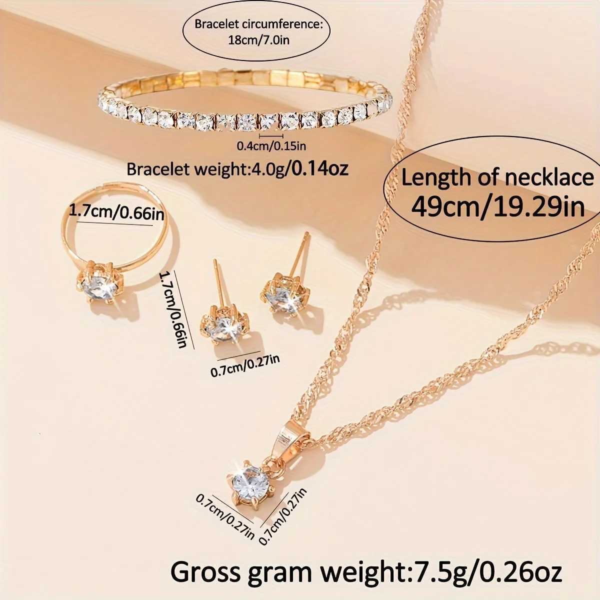 6 rose gold quartz watches for alloy watches jewelry set Ei gift for her M girlfriend X241106