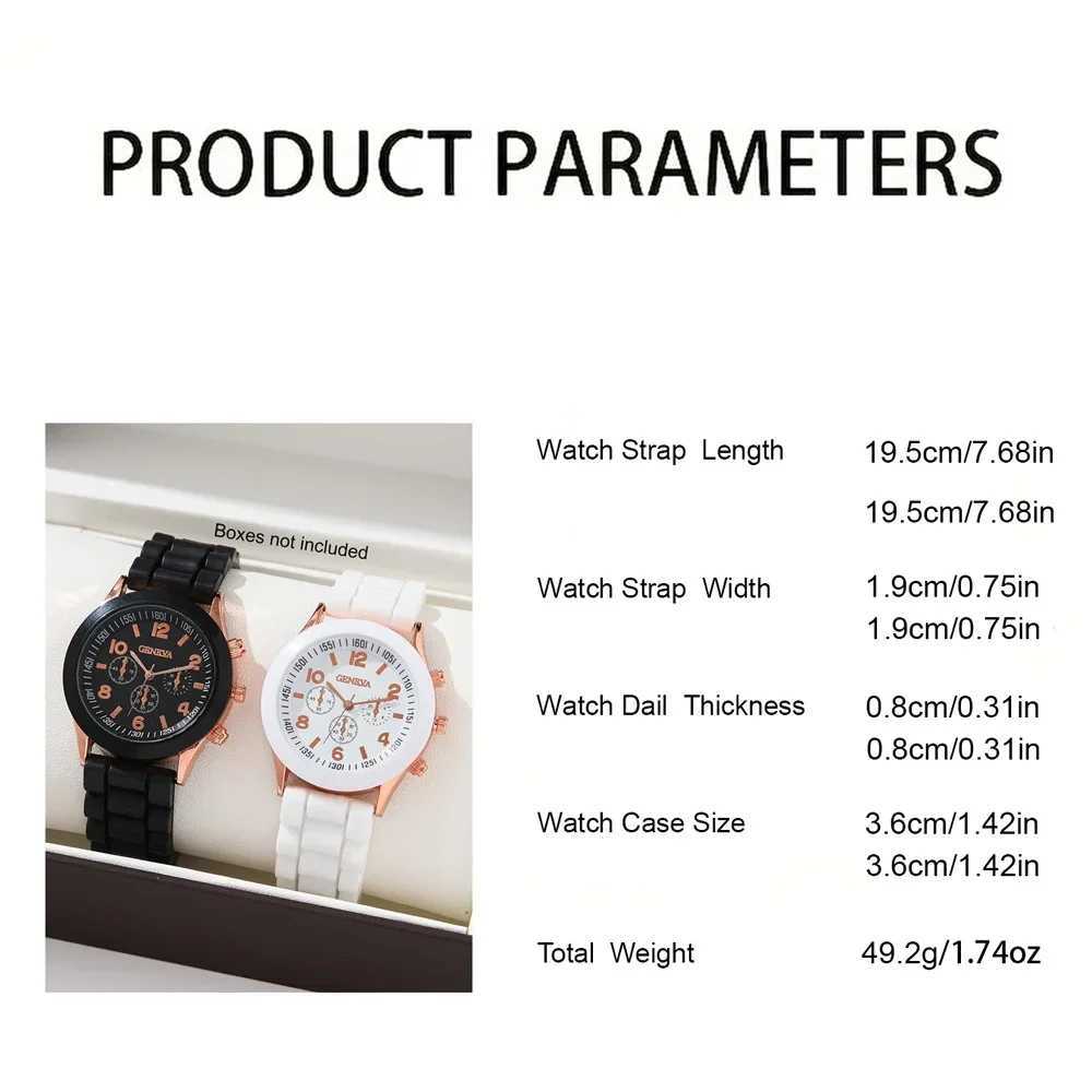 Couple Fashion Simple Elegant Alloy Watch Mens Text Silicone Quartz Watch Business Leisure Bracelet Watch Gift X241106