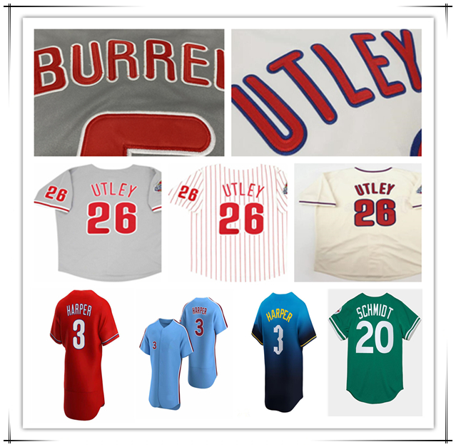 2008 Philadelphia Vintage World Series WS Baseball Jersey Chase Utley Ryan Howard Jimmy Rollins Shane Victorino Cole Hamels Pat Burrell Carlos Ruiz PHILLIES Lidge