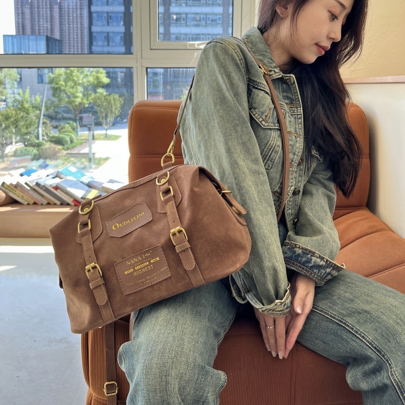 2025NEW Designer s new large trend capacity women s fashion frosted soft leather multi kinetic backpack fashion bag