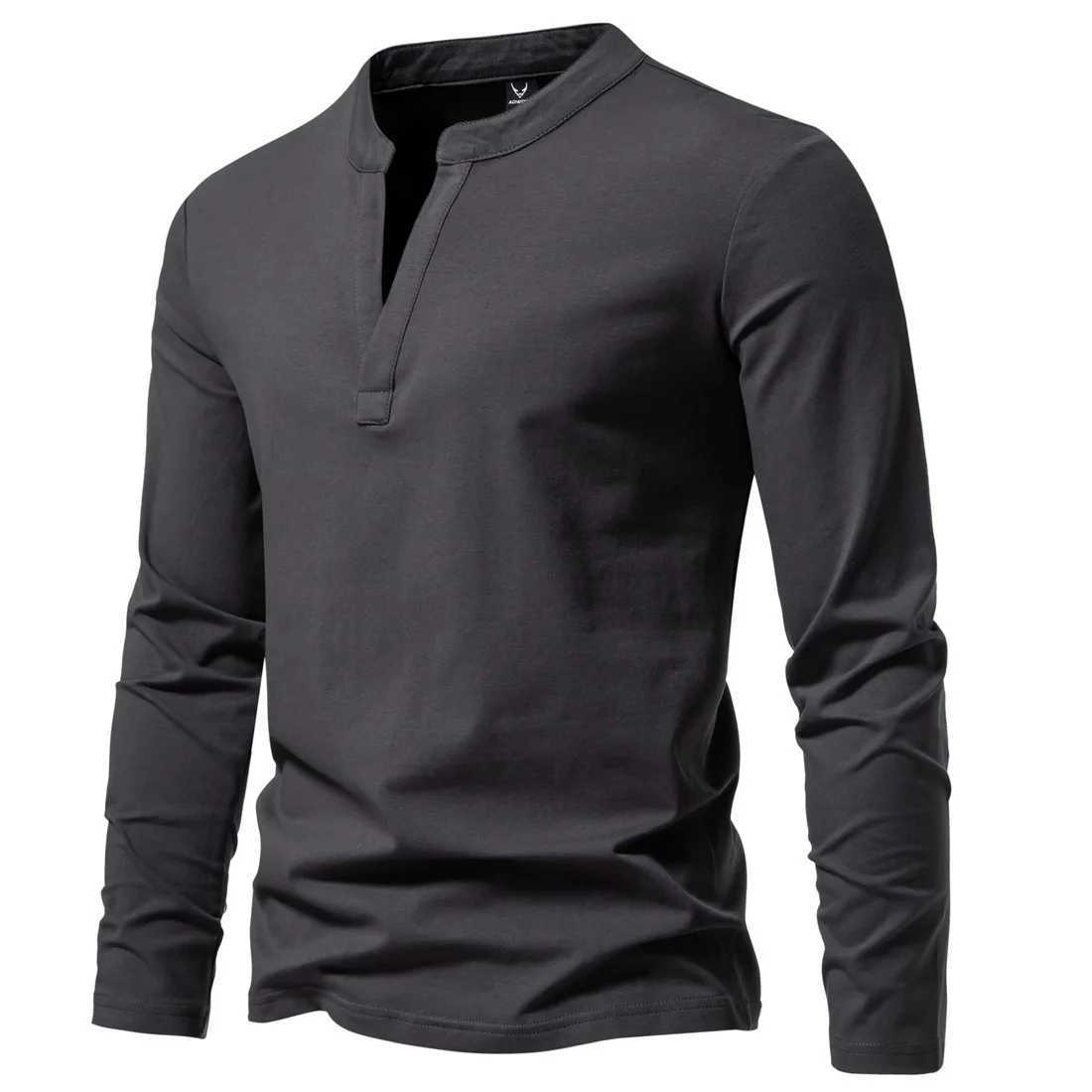 New autumn fashion mens shirt solid color long Sve slim fit cotton shirt casual hip-hop top 5XL W241106