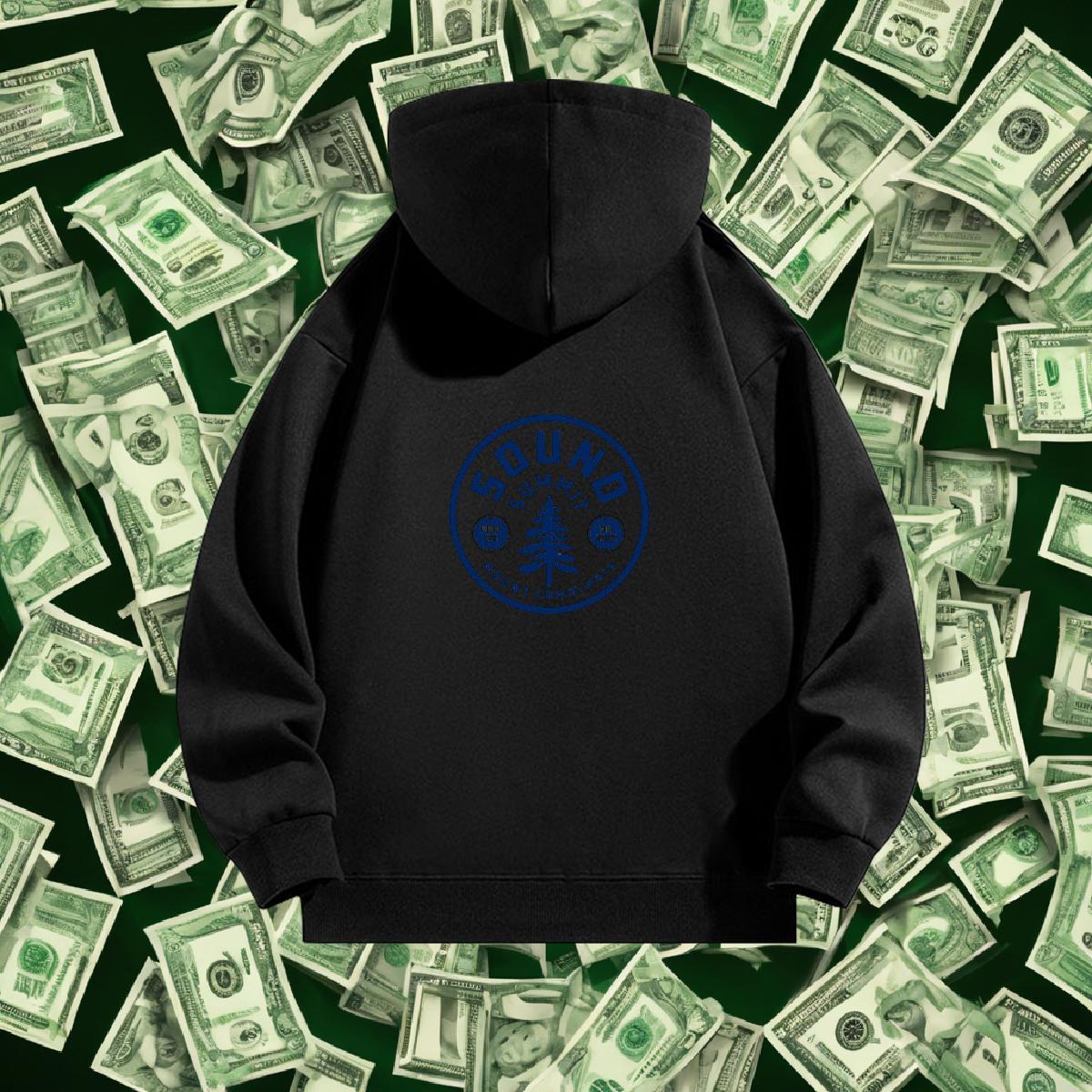 Designer Fashion Hoodie Men Hooded Collar Long Sleeves Loose Fit Mens Hoodie US Plus Size Top Pullover Hoodie Street Casual Thick Plush