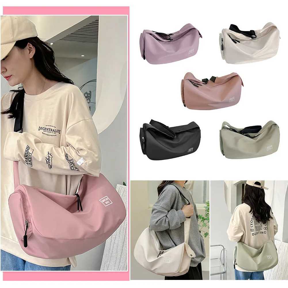 Solid Color Dry Wet Separation Bags Large acity Sports Chest Bag Wear-resistant Adjustab Shoulder Strap for Travel SwimmingXJ241106