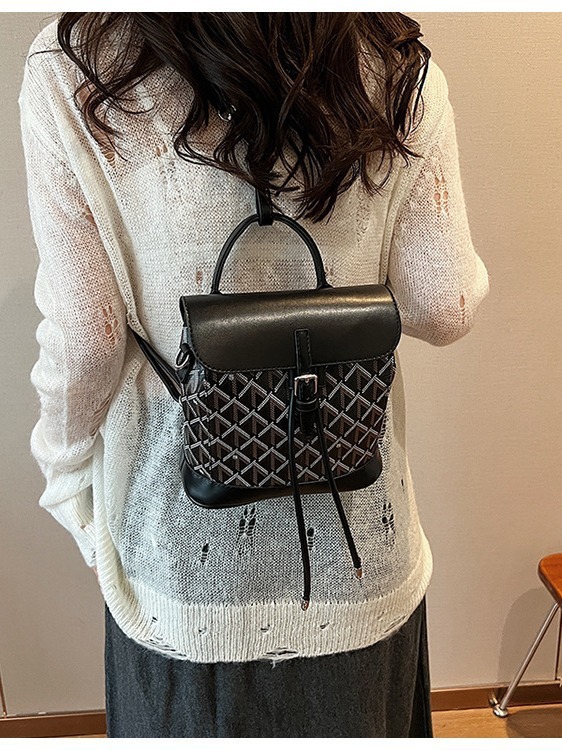 Women's Autumn New Collection Handbag Color Contrasting Backpack Fashion Versatile Crossbody Bag Designer Bags Handbags Women