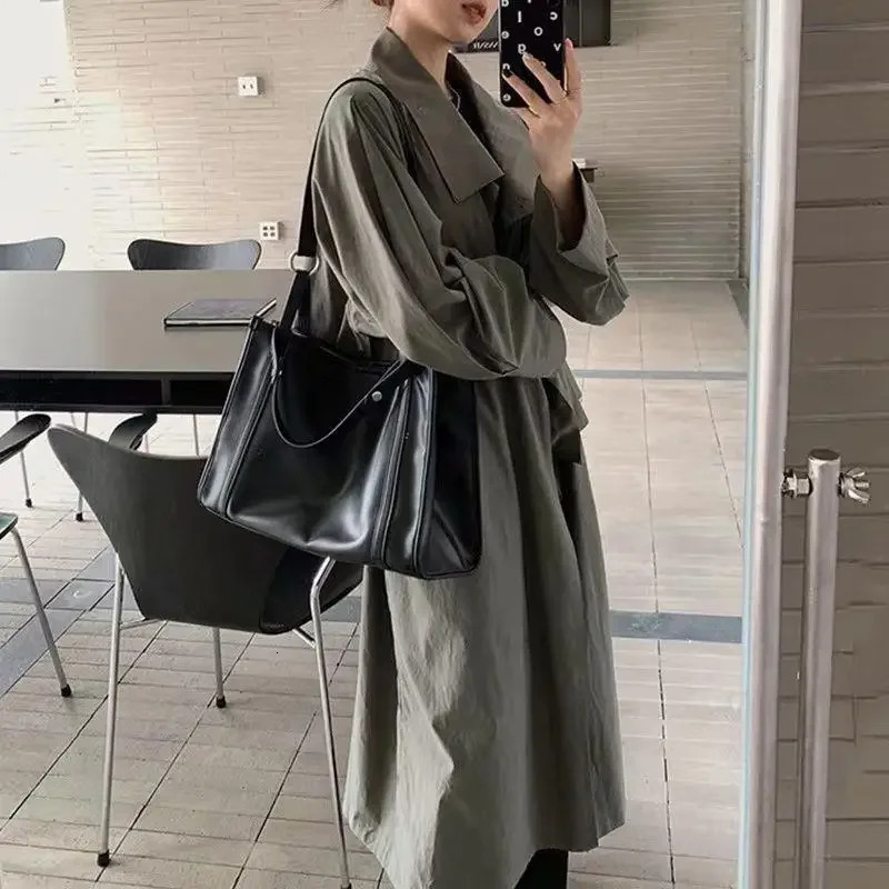 Fashionable Vintage Womens Tote Bag Highend Feelniche Versatile Large Capacity Single Shoulder Handbag 241029