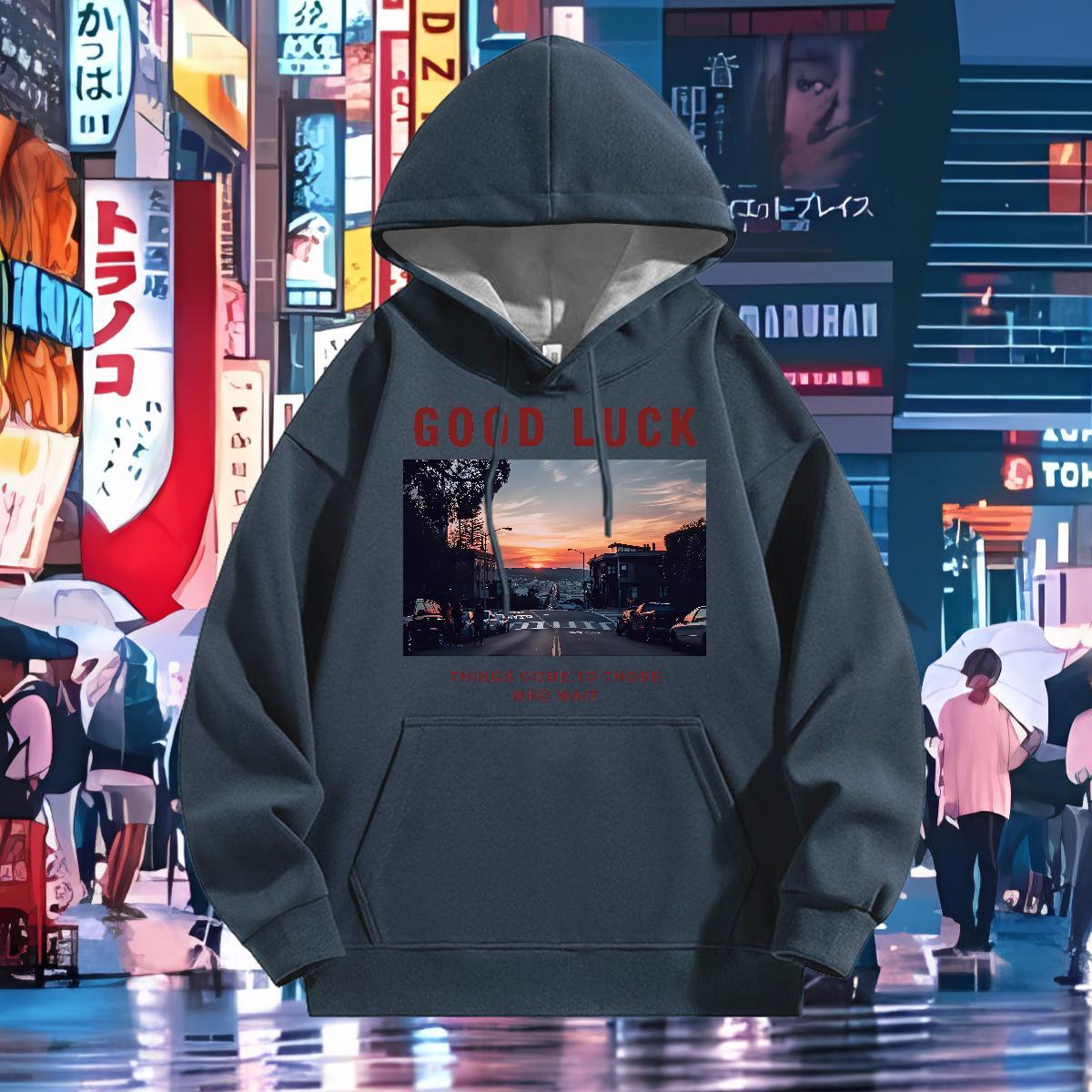 2024 Autumn Winter Hoodie Men Wholesale Men Clothes Hoodie Custom Printing Pullover Hoodie Sport Hooded Collar Breathable Warm Fleece