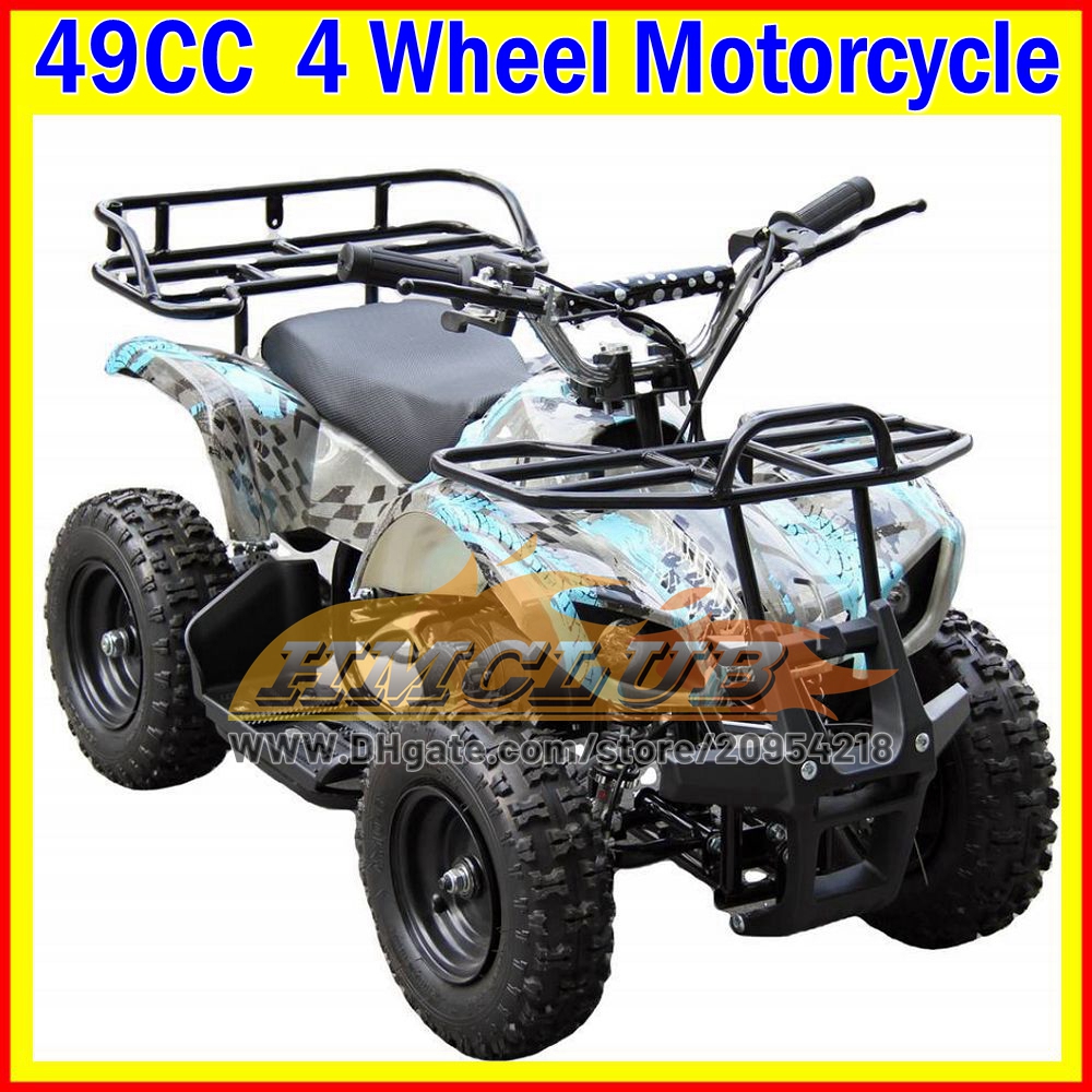 Kids Adult ATV UTV MOTO 49CC 2Stroke ATV OFF-road Gasoline Motorcycle For New Year Birthday Holiday Festival Party Gifts Racing MOTO 4 Wheels Motorbik