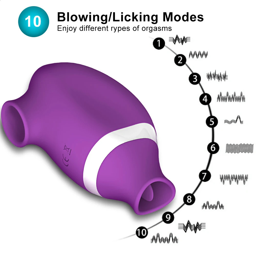 Powerful Sucking Vibrator for Women Clit Nipple Sucker Clitoris Stimulator Oral Pussy Tongue Licking Sex Toys Adult Couples 241226