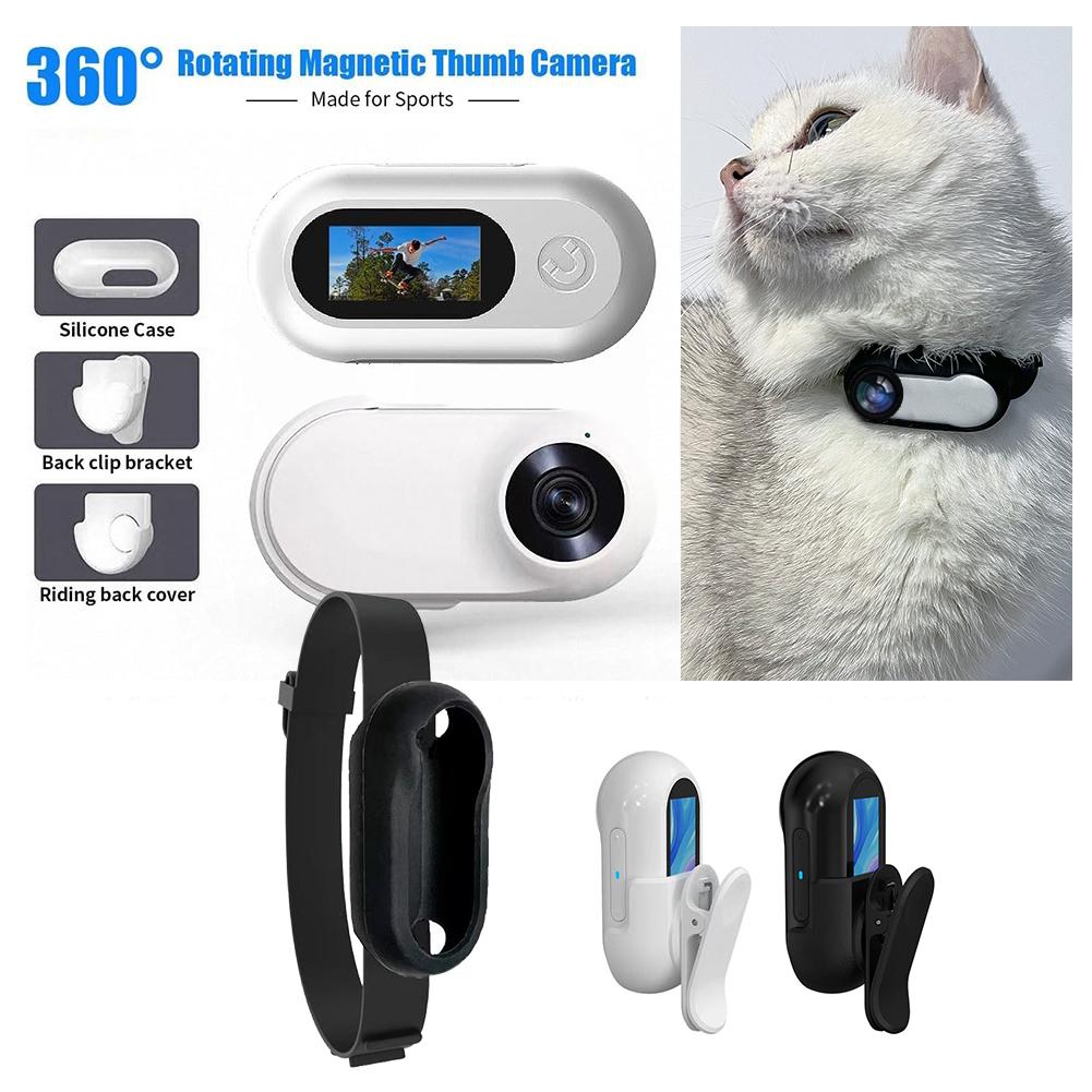 Update Dog Collars Cat Collar Camera For Pet Cameras & Monitors With 170 Wide Angle Lens Mini Portable Stable Sport Action Body Video