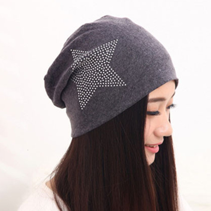 High quality design, men and women autumn winter windproof and warm hat hat, hot diamond pentagram hood,