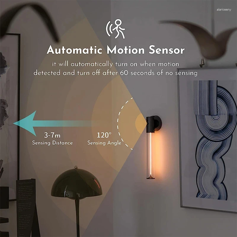 Lamps Table Portable Magnetic Body Sensor Wall Light Rechargeable USB Torch Cordless Handheld With Motion DC 5V Input YX391DJ