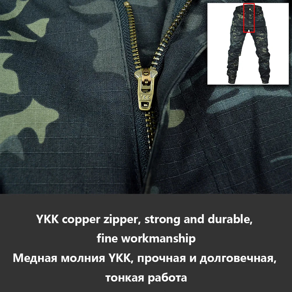 Mege Tactical Camouflage Jogger Outdoor Anti Tear Cargo Pants Work Clothes Hiking Mens Clothing 241106