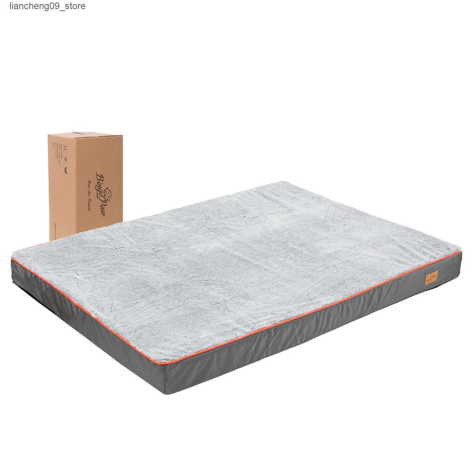 kennels pens Large orthodontic dog bed kennel memory foam waterproof pet bed with removable and washable cover and nondestructive bottom joint L240910