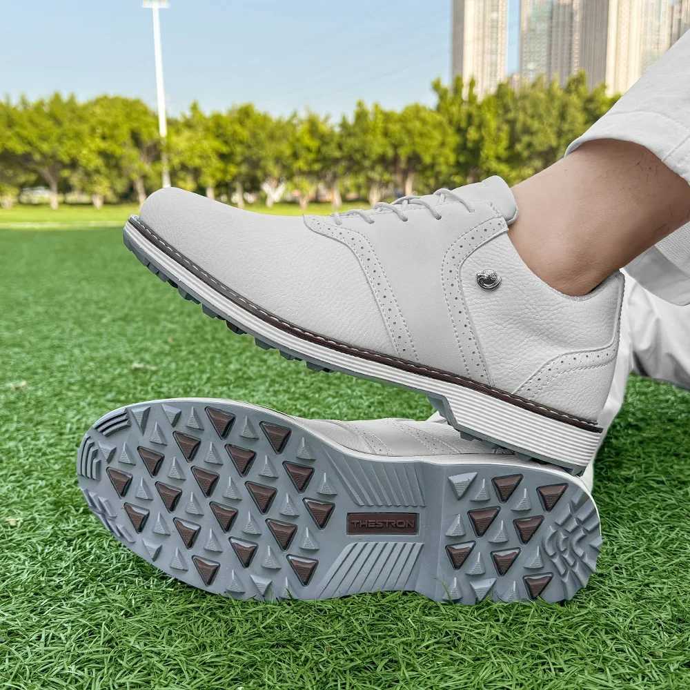 Mens Thornless Golf Shoes Mens Outdoor Walking Shoes Comfortable Fitness Shoes Y241106