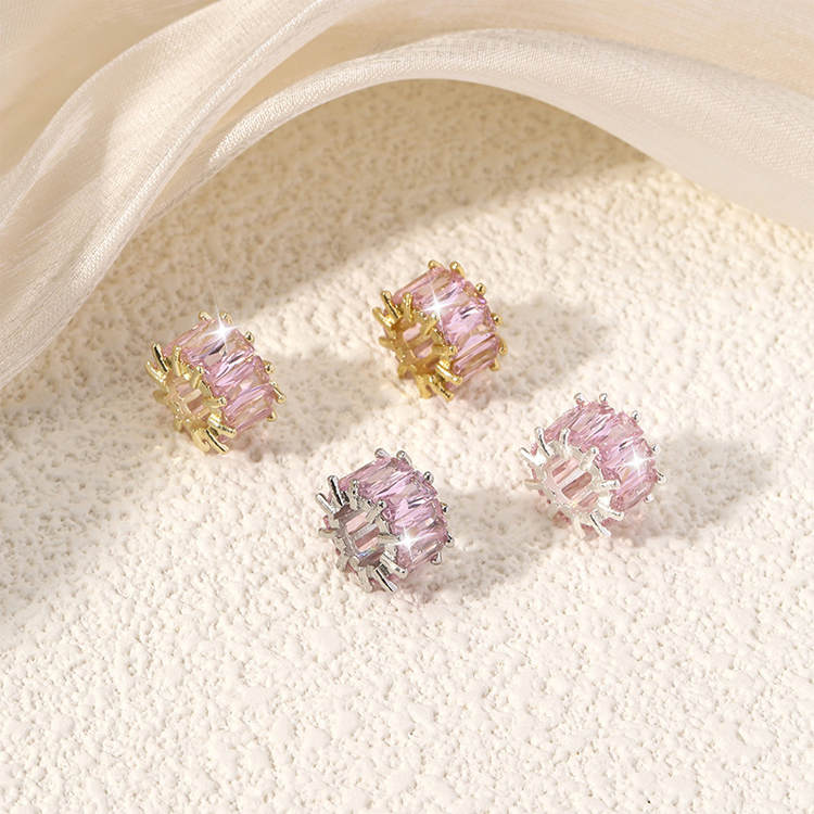 Elegant Bronze Crafted Charm Bracelets Featuring Jade-Like Spacer Beads Pink in packs of 100