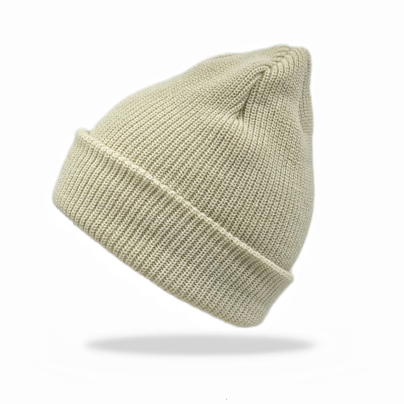High quality design,Autumn men's and women's warm hat winter color double-layer woolen knitted hat