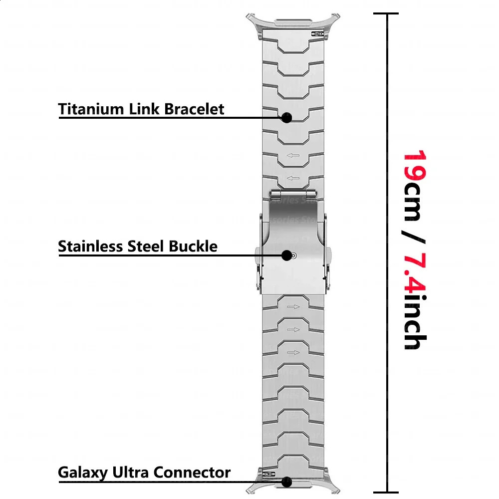 Metal Strap Galaxy Watch Ultra 47mm y No s Band GALAXY 47MM ULTRA Curved End Bracelet 241105