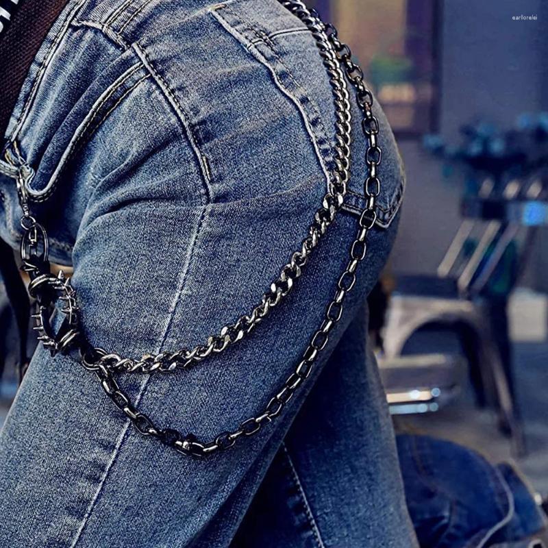 Keychains Belt Chain For Men Unisex Pants Pocket Waist Chains Street Dance Accessories Women Nickel Jeans Man Decoration