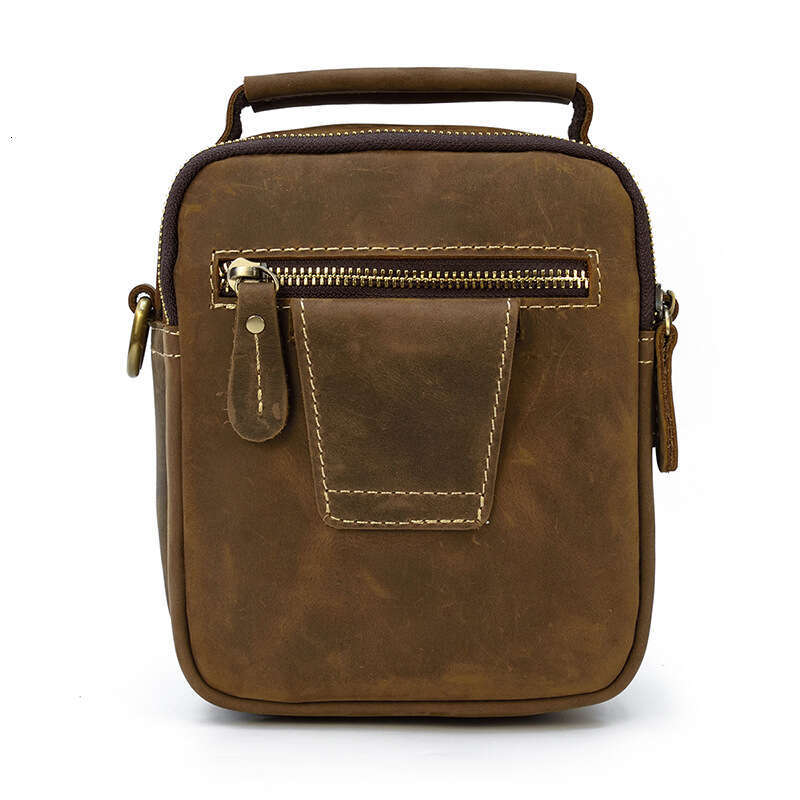 Man Pouch Genuine Leather Waist For Men Tactical Fanny Pack Cowhide One Shoulder Messenger Casual Men's Belt Bag