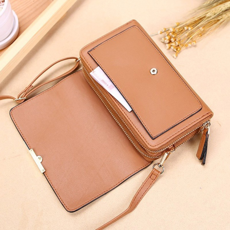 Korean designer handbag multi card large capacity casual shoulder bag and mobile phone bag fashionable new style