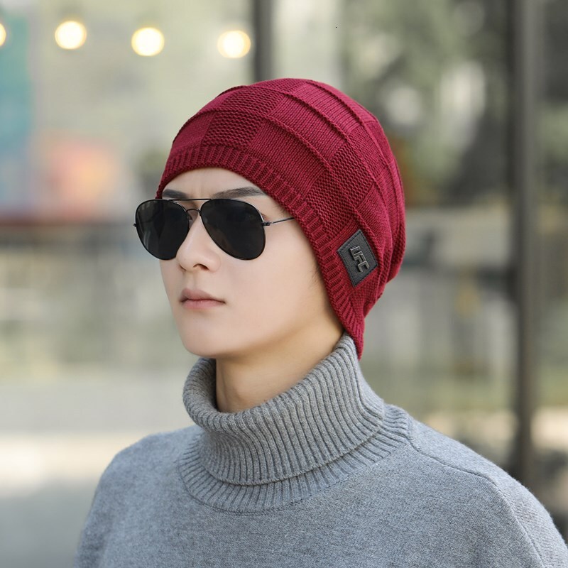 High quality design,Autumn Winter Dome Warm with for Men and Women, Knitted Hat, Edition Curled Edge Elastic Hat
