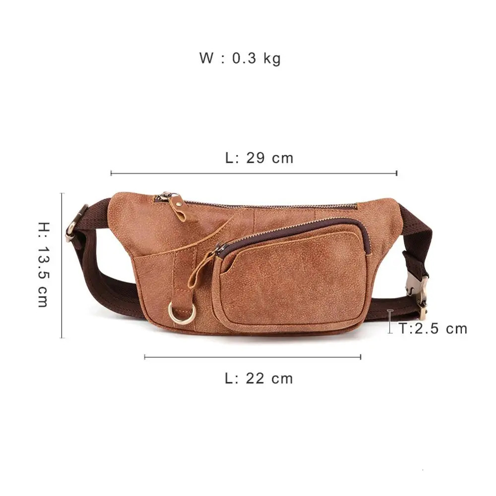 Leather waist bag mens belt bag womens belt bag casual waist bag mobile bag travel bag cross shaped baby shoulder bag241106bj