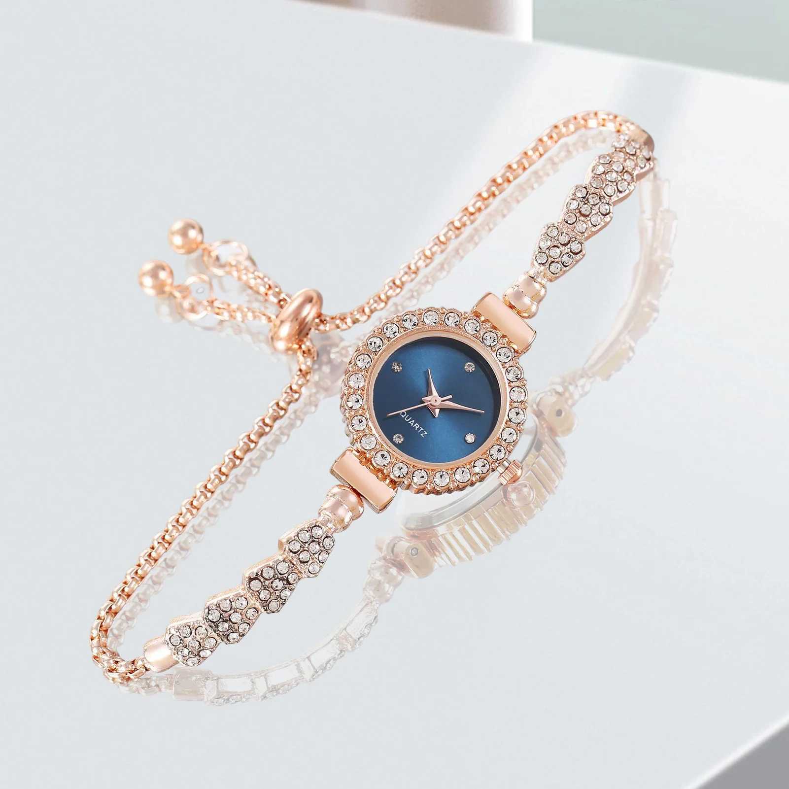 Wens Crystal Diamond Watch High end Design Easy to Read Dial Shining Bracelet Watch Wonderf Watch Gift X241106