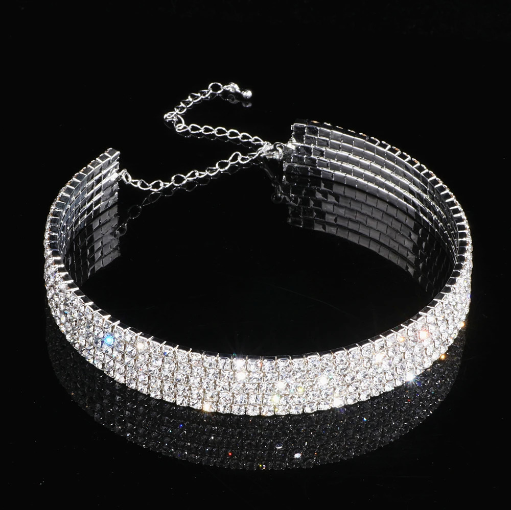 Classic Elegant Tassel Crystal Bridal Jewelry Set African Water Diamond Wedding Necklace Earrings Bracelet Set WX081 241106