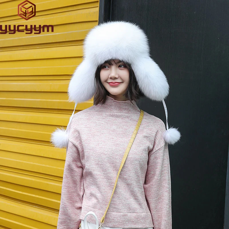 Home>Products>100% True Fox Fur Hat>Russian Wusanka Pilot Hunter Snow Ski Hat>Earrings>Winter Raccoon Fur Bomber Hat 241106