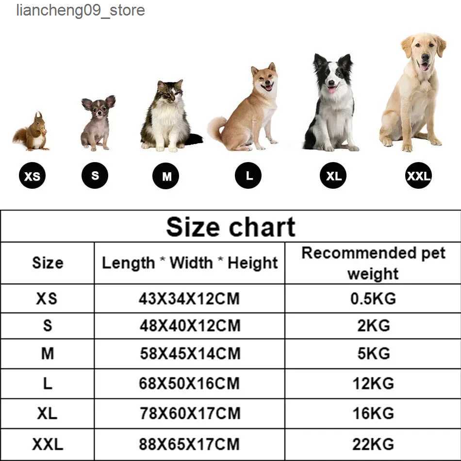 kennels pens Small dog sofa mattress pet calming dog bed household pet supplies pet bed accessories pet bed square plush dog house L240910