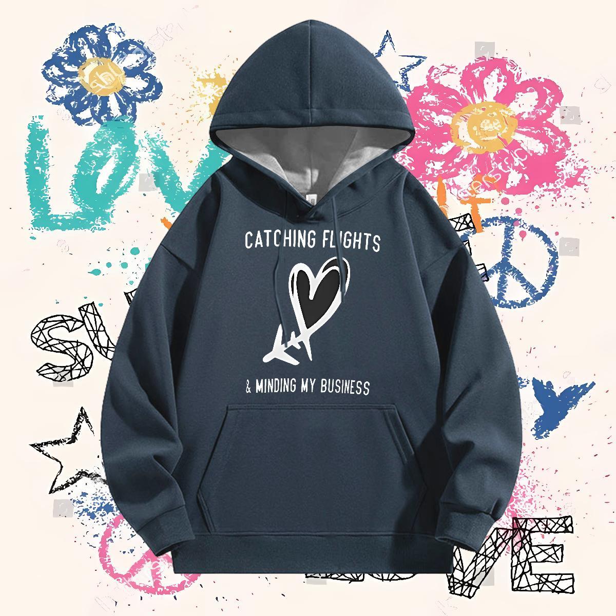 Fashion Casual Unisex Sweatshirts Breathable Long Sleeve Free Shipping Hoodie Pullover Custom Print Plus Size Clothes Hoodie High Street Hip Hop Cotto