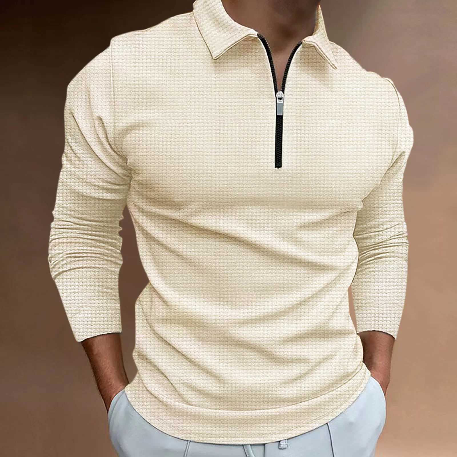 Classic Wfle fabric shirt mens long SVE autumn and winter casual STF European size S-XXXL plus W241106