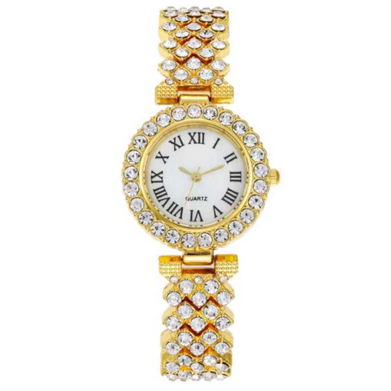 5-piece quartz watch set luxury rhinestone analog watch for women quartz bracelet set clock gift for Reloj Mujer X241106
