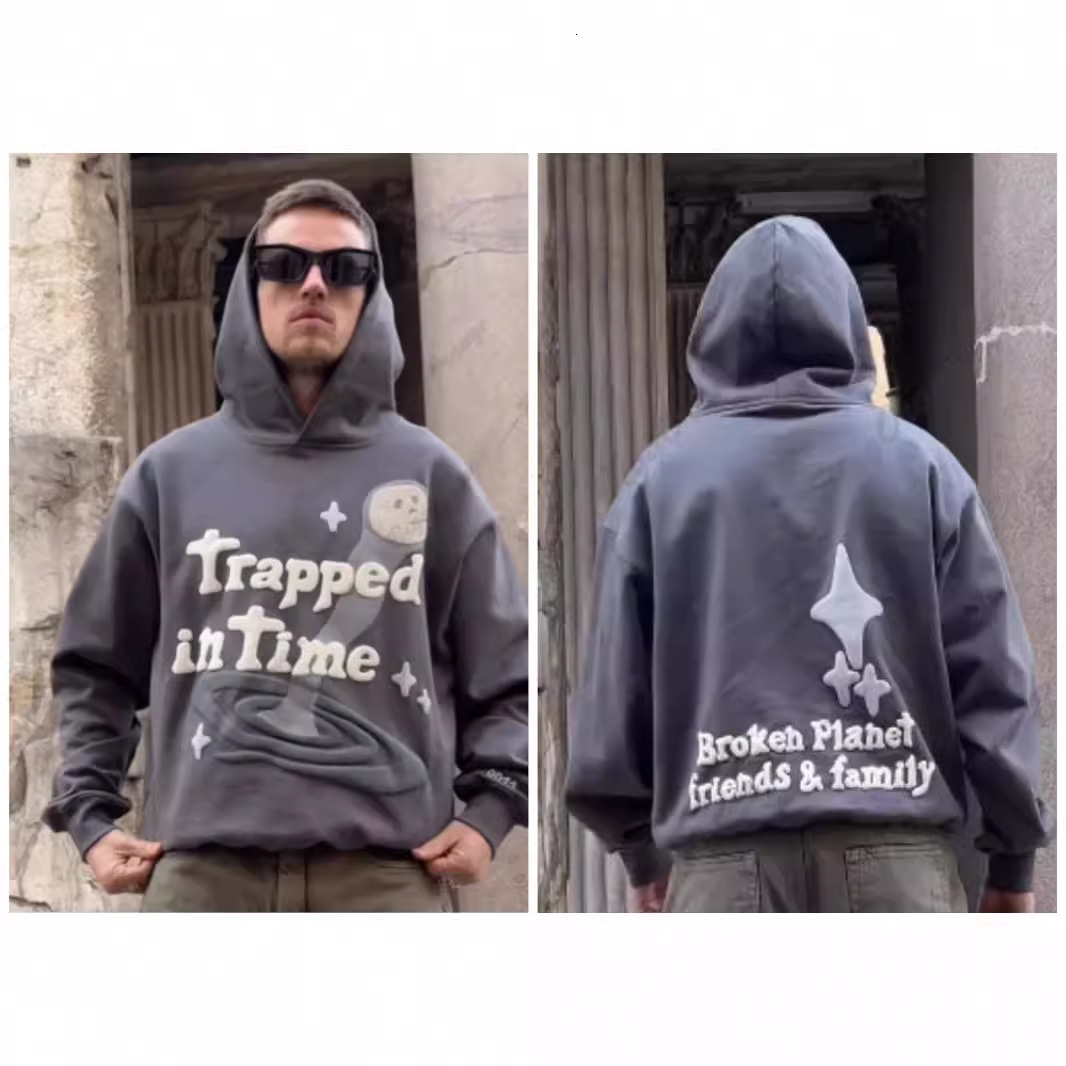 New Designer Street Hip Hop Jacket Autumn/Winter Collection Multi functional Personalized Pattern Printed Hoodie Fashion Hoodie