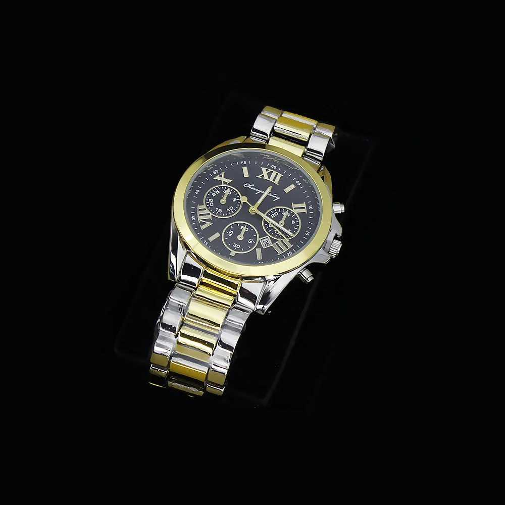 Couple Watch Set Luxury Elegant Steel Watch Mens Wenda Quartz Watch with Jewelry 6Pcs Set r Gift+Box X241106