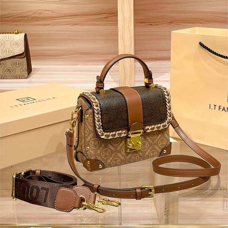 Designer Bag Women's Handbag Leather Handbag New 2024 Autumn/Winter High-End Designer Chain Small Square Bag Single Shoulder Crossbody Bag
