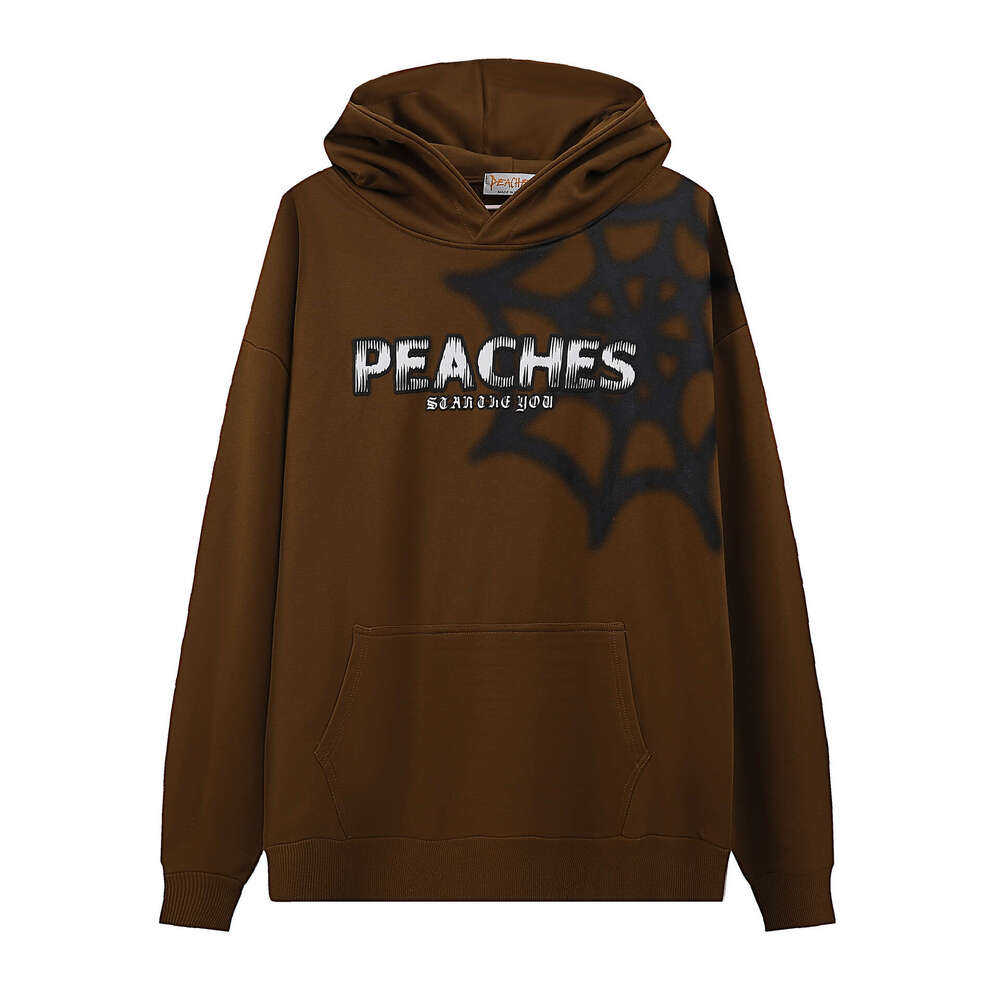 shanshi spider hoodie Autumn winter American high street spider embroidery hooded sweatshirt for men and women loose fitting pullover hoodie