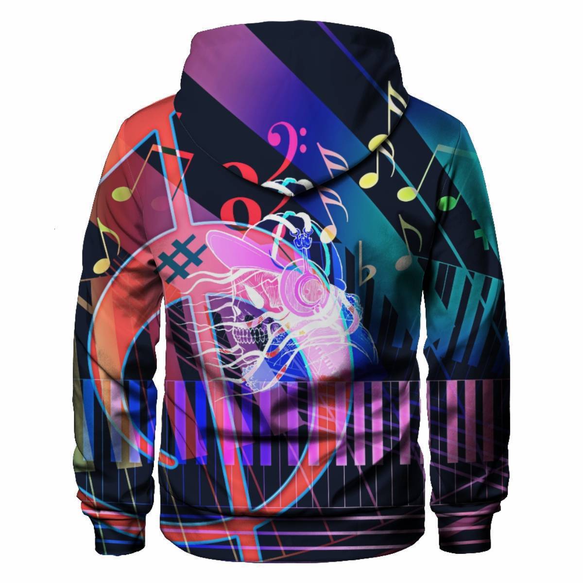 Fashion New Spring And Autumn 3D Digital Printed Music Men's Casual Loose Hoodie Drop Shoulder Hoodies Graphic Hoodies