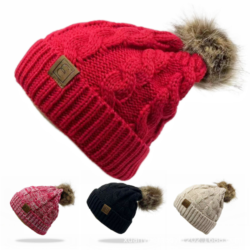 High quality design, men and women Autumn and Winter Fashion Cold proof Warm Knit Hemp Pattern Wool Versatile Hat