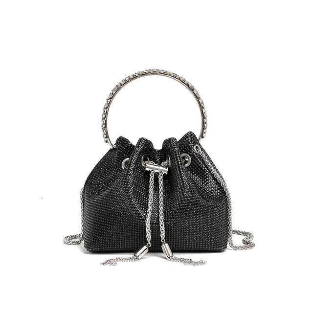 New Women's Brand Wallet and Handbag Designer Handbag, Banquet Bag, Crystal Rhie Shoulder Bag, Party Bag