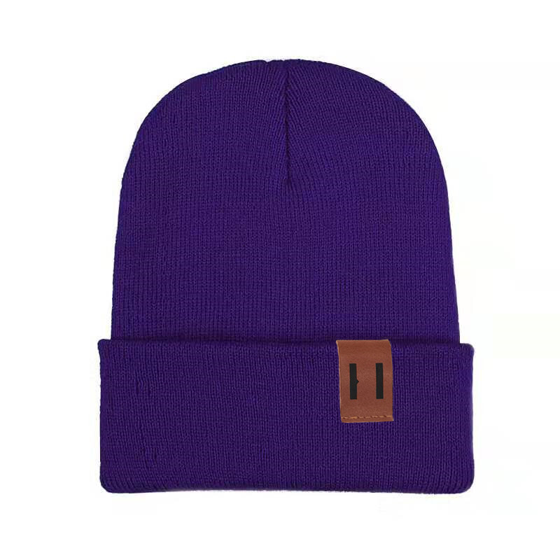High quality design, knitted hat pile men's and women's double-layer elastic hat, hip-hop rolled edge hat